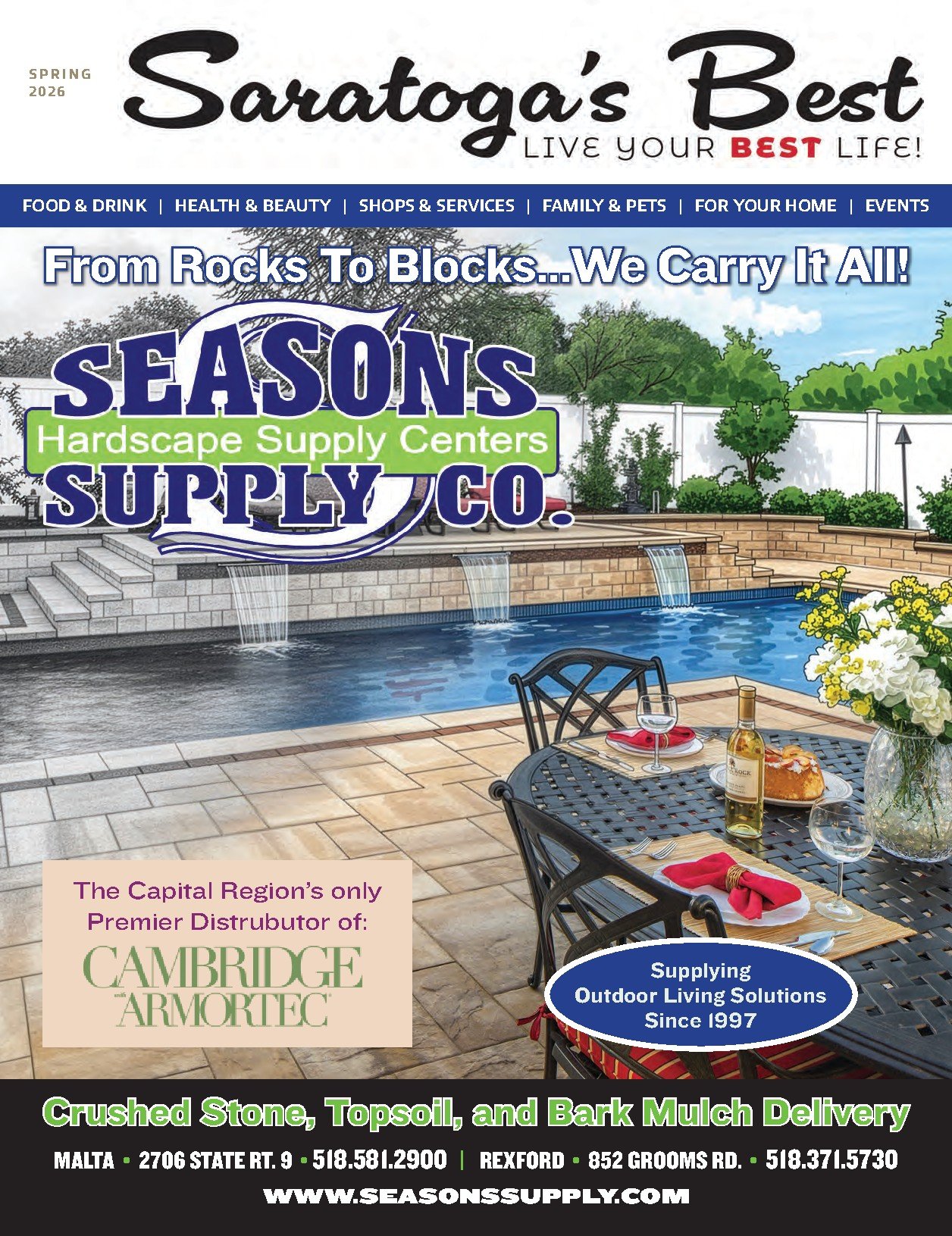 Saratoga's Best Spring 2026 cover